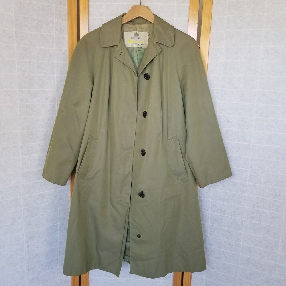 Vintage Aquascutum Trench Coat Lined Made in England